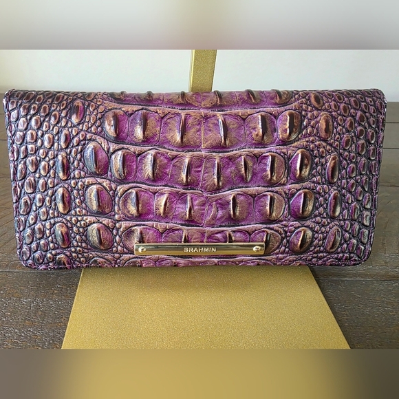Brahmin Mini Asher Tote- Wallet In Mojave Vineyard Exclusive Embossed Leather - Picture 9 of 16